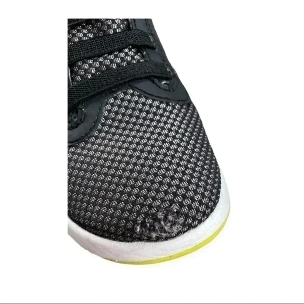 Geox boys sneaker black/lime green breathable sole leather insole size 31 EUC